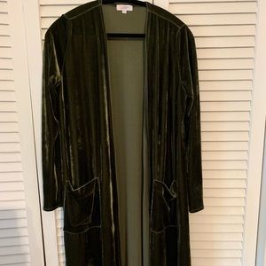 Lularoe velvet green Sarah